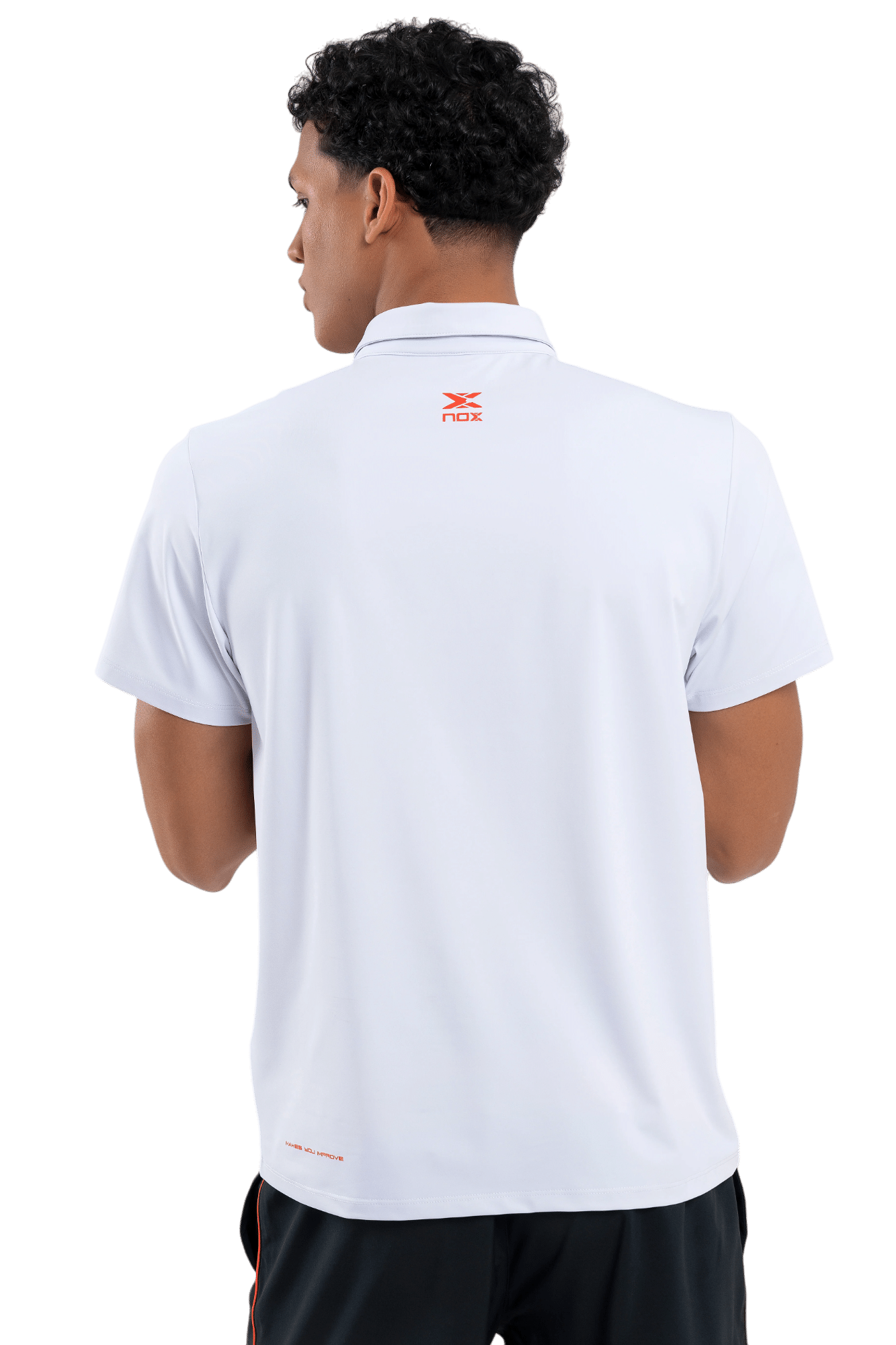 Polo de padel NOX - Homme TEAM Regular Blanc – Image 5