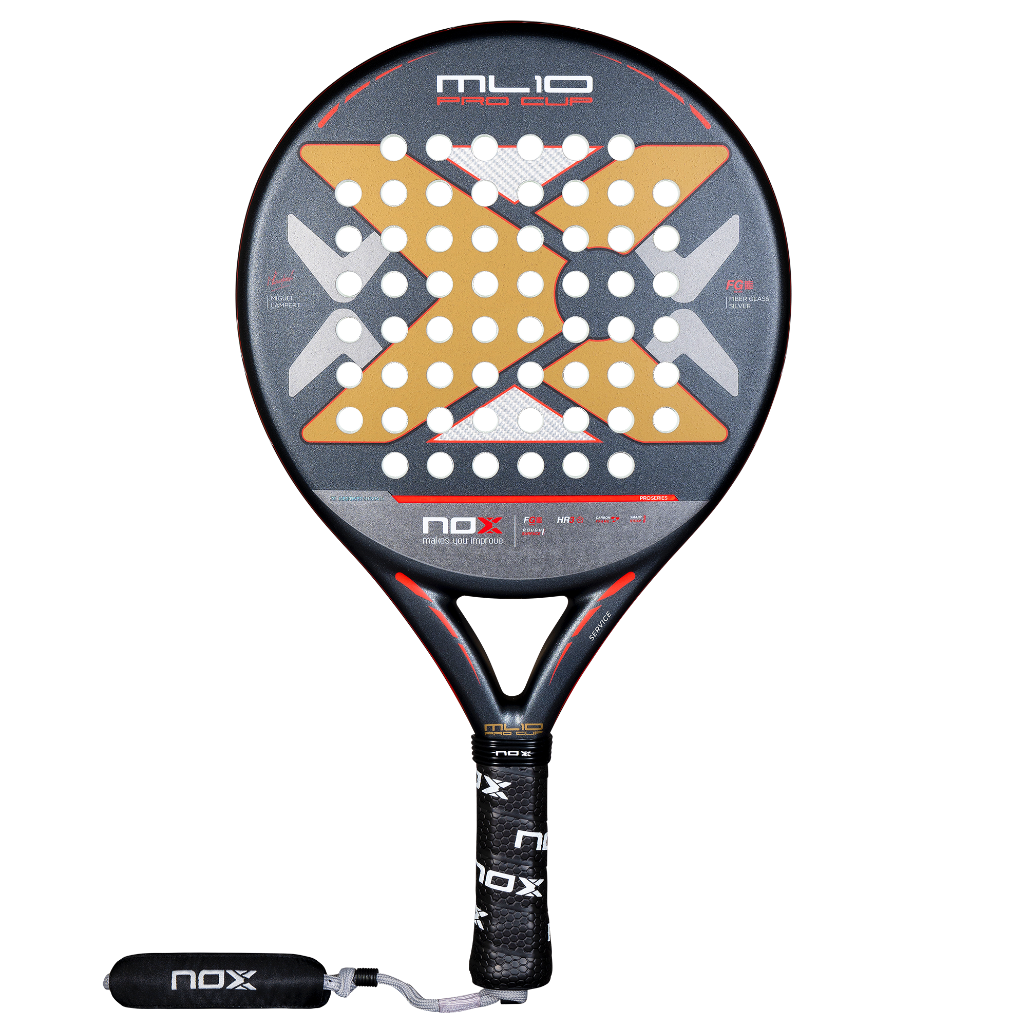 2025 - Raquette de padel ML10 Pro Cup Rough par Miguel LAMPERTI